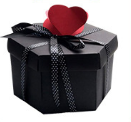 Новая шестиугольная подарочная упаковка со взрывчаткой-сюрпризом