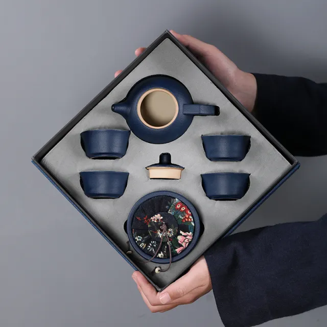 Ceramic Kung Fu Tea Set Gift Box Set Business Small Gift - Shop at LoveMi