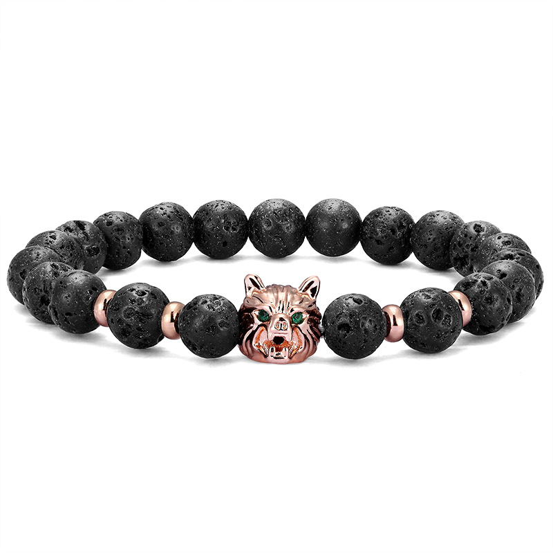 Fashion Charm Zircon Wolf Head Bracelet