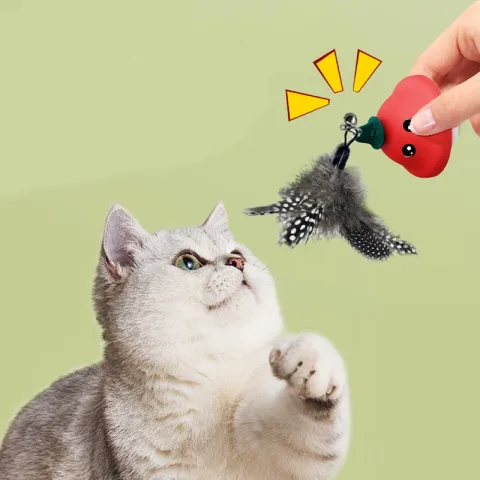 Cat Wand Suction Cup Pet Movement Playing Toy Cat