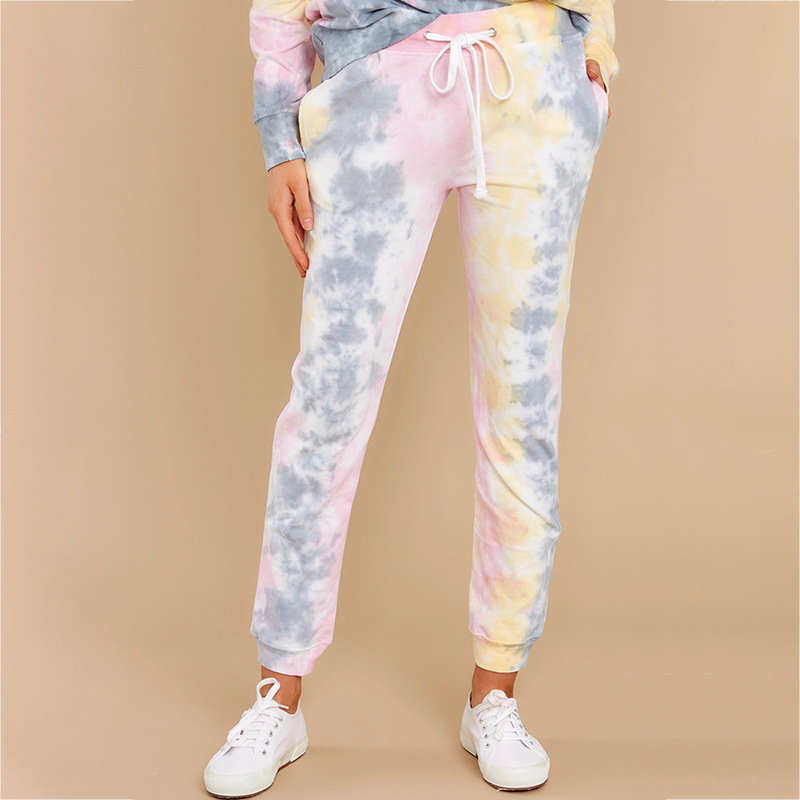 Title 3, Tie-dye casual broek met zakken, ideaal voor ee...