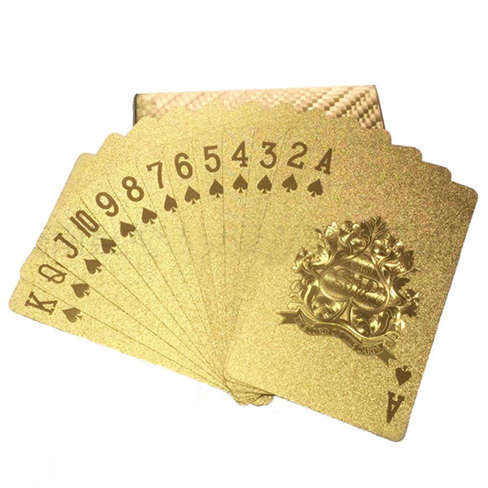 Playing Cards Gold Foil Playing Cards Waterproof (SILVER