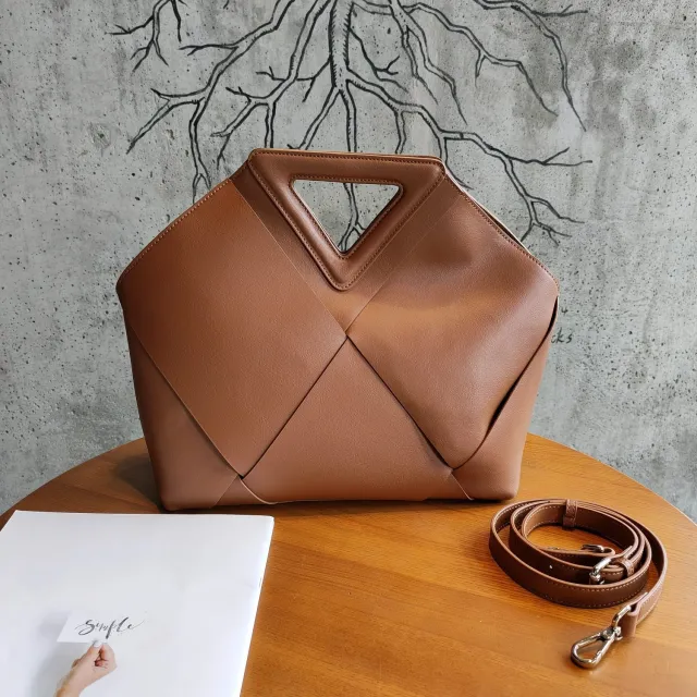 High Capacity Woven Tote Bag Caramel Color L - Shop at LoveMi