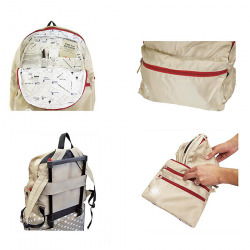 Casual School Bag Preppy Style Unisex Travel Backpack Rucksack W Pouch Protable AF8245-beige-700160 2
