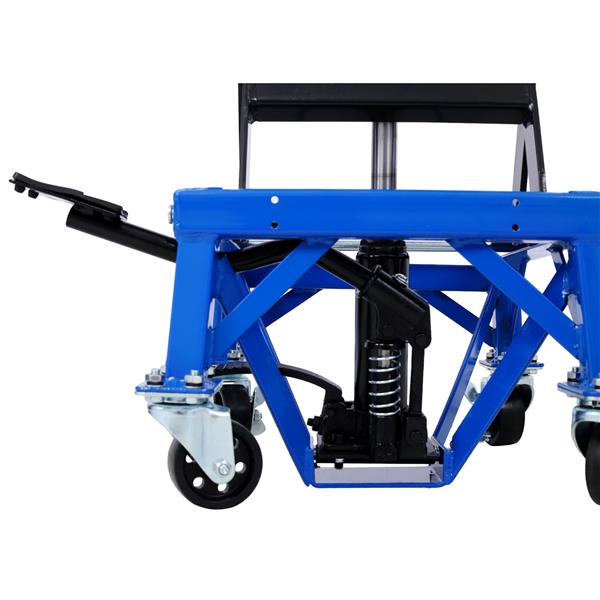 300 Pound Hydraulic Motorcycle Scissor Jack Lifting Foot Wheel Suitable For Small Off-road Vehicles, Blue, Prohibited PlatformTemu - Image 3