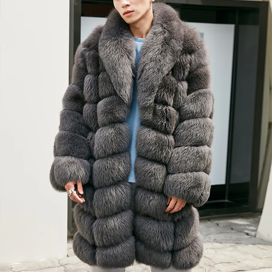 Fashionable and Personalized Fur Coat for Men
