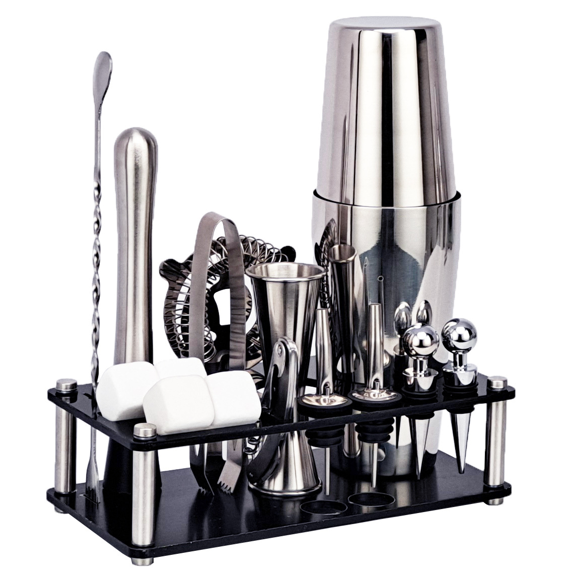 Stainless Steel Cocktail Shaker Set (A-350ml)