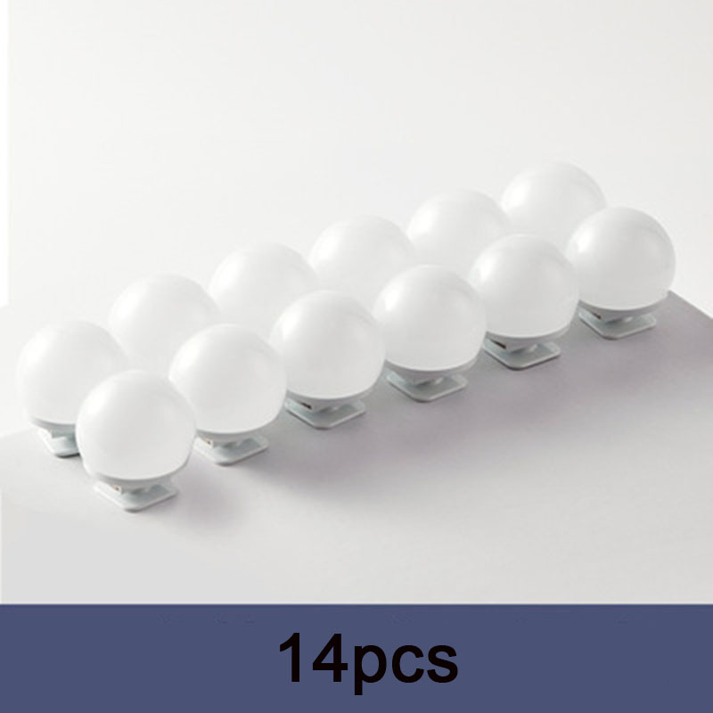 LED Make Up Mirror Light Bulb USB Holly Wood Makeup Light Three-Tone Light Mirror Light Room And Bedroom Decoration Fill Light