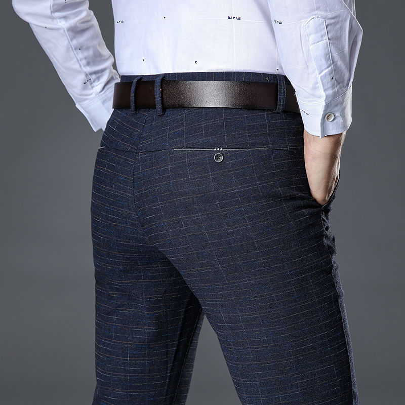 Title 6, Pantalon Long Droit Brossé pour Homme Affaires ...