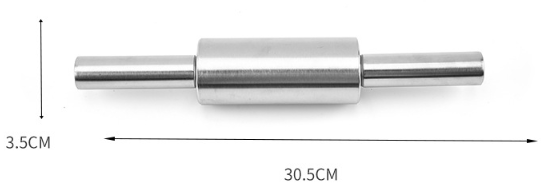 Title 13, Wałek do ciasta ze stali nierdzewnej do użytku ...