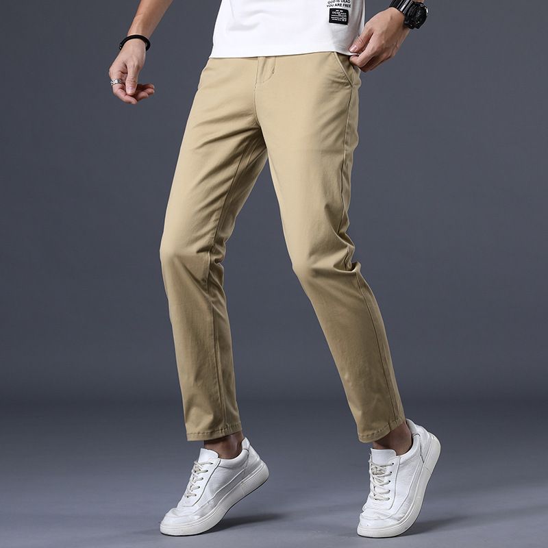 Title 3, Pantaloni Casual Uomo Cotone Stretch Slim Lungh...