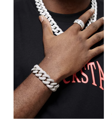 Men's Hip-hop Ladder Full Diamond Ring