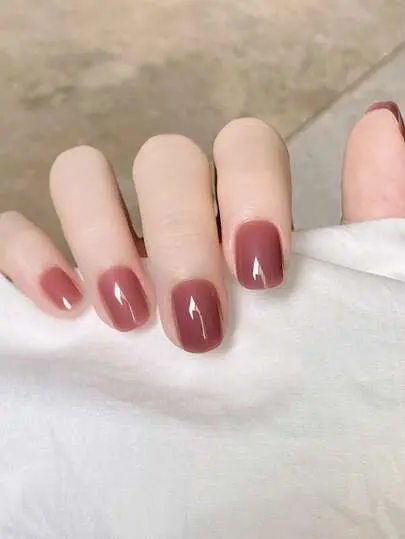 24 Short Rectangular Press-on Nail Stickers