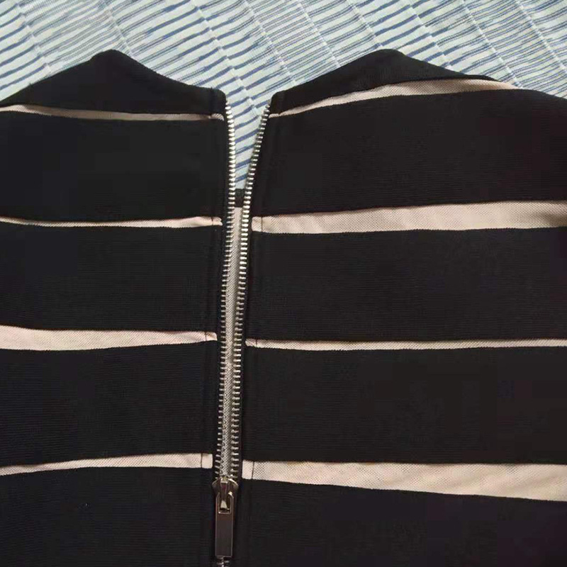 فستان كلاسيكي أوروبي أمريكي بأكمام طويلة وتصميم طبقات غير منتظمة باللون الأسود