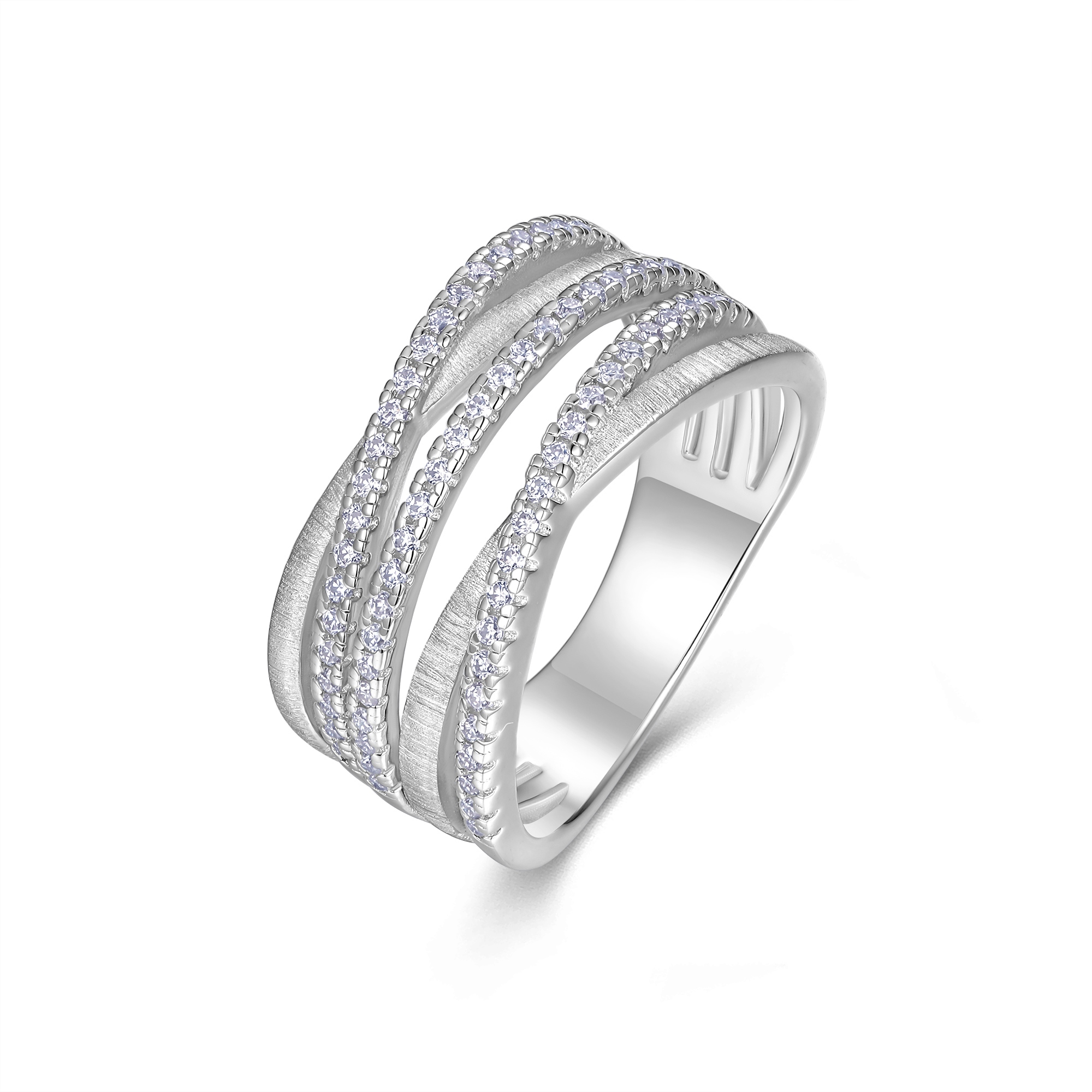 luksuslik minimalistlik ehtesõrmus moissaniidist