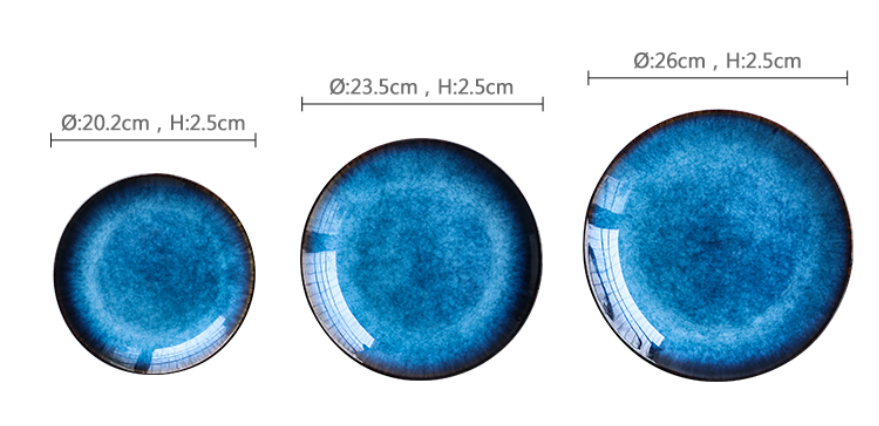 Title 1, Japanese Simple Household Round Flat Plate