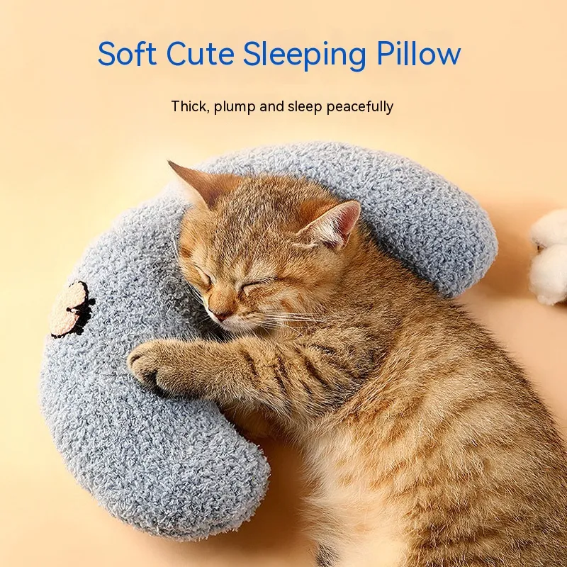 Dog Cat Sleeping Moon Pillow Small Dog Plush Pillow – image 4