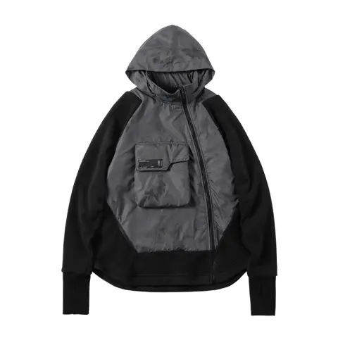 Fleece Jacket Loose Hooded Men