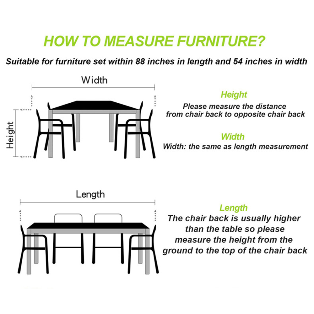 Tablet Furniture Protection Cover Heavy Duty Paio Yard Waterproof Windproof UV