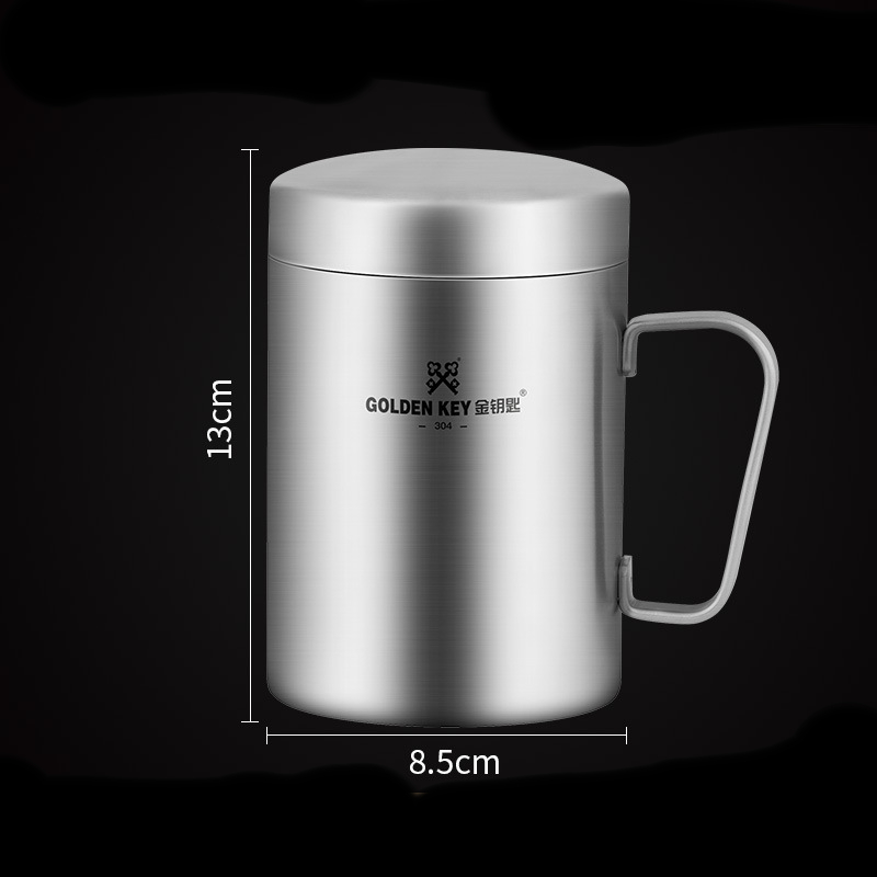 Title 5, Stainless Steel Water Cup Thickened Office Doub...