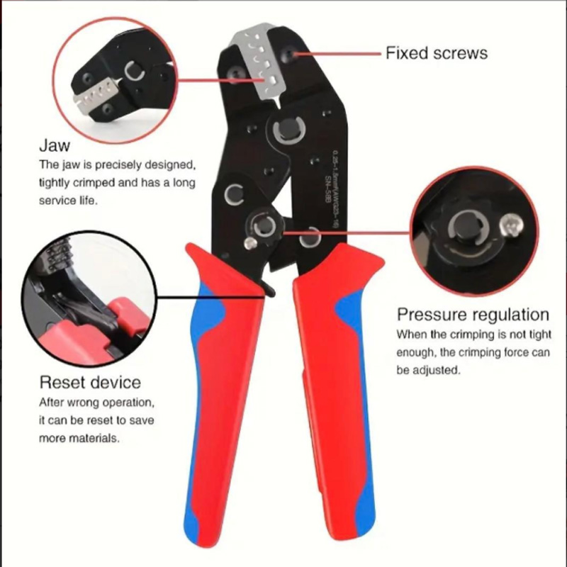SN-58B Automotive Plug-in Crimping Pliers With Multiple Jaws Are Suitable For... 8