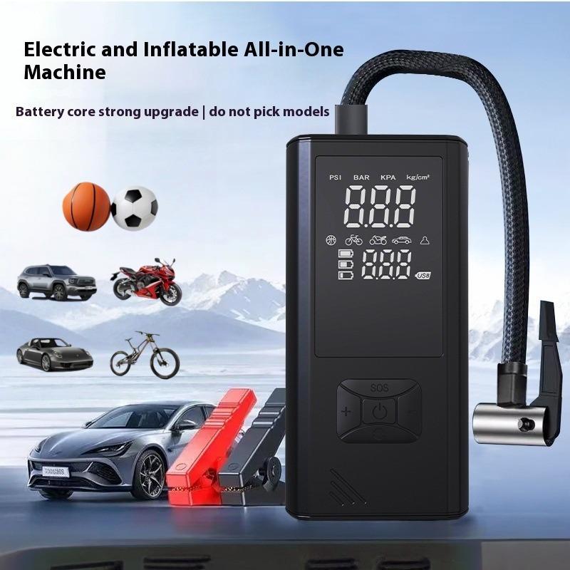 Portable Wireless Car Tire Inflator  Suitable For Cars, Motorcycles, Bicycles, And Sports Balls Features Digital Pressure Gauge, Auto-Shutoff, Faster Inflation, Self-pickup Only — foto 3