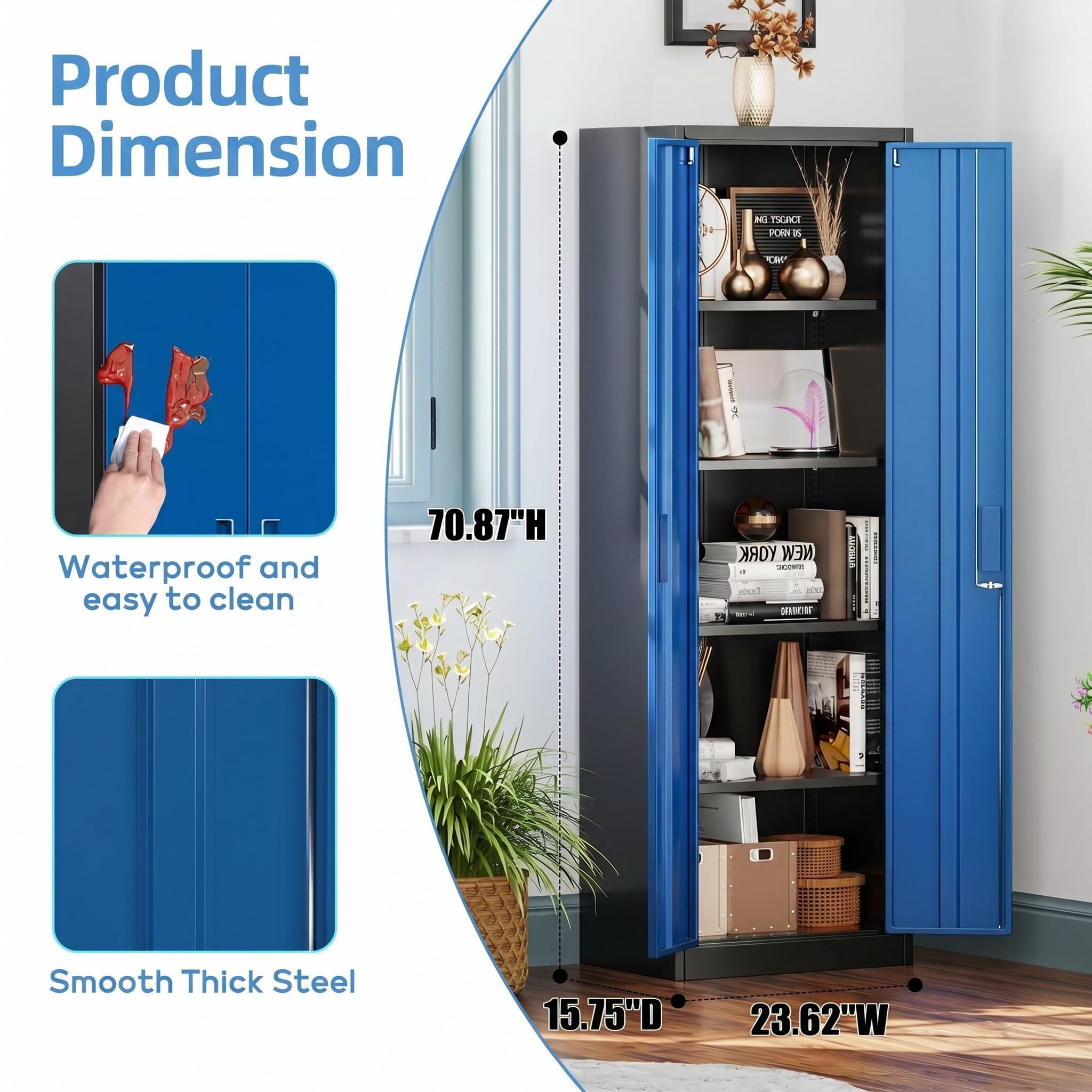 Armoire de rangement de garage en métal – Image 4