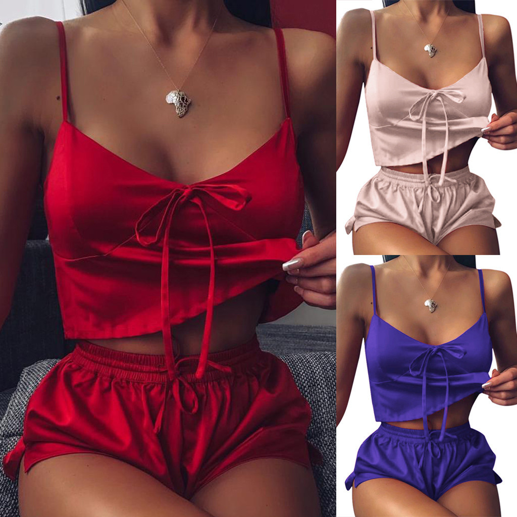 Sling Shorts Casual Home Two-piece Women's Clothing