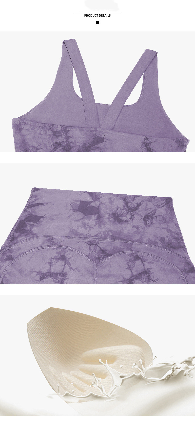 Women's European And American Tie-Dye Printed Yoga Clothing Set