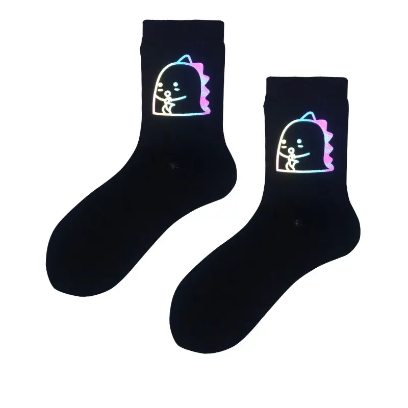 All Match Couple Socks Long Tube Reflective