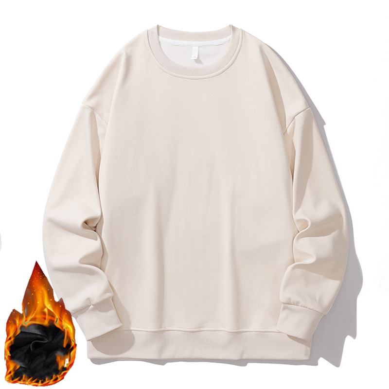 Oversized Sweater Men's And Women's Winter Velvet Round Neck Pullover