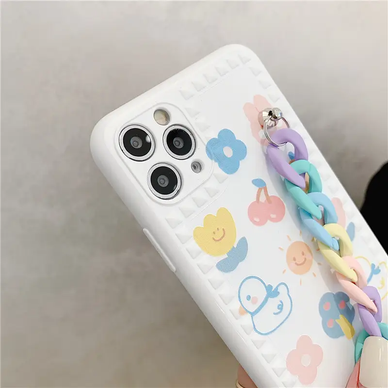 Cute Cartoon Flower Duck Chain For Iphone12