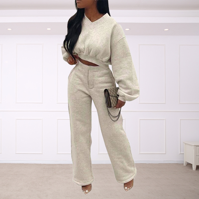 Women's Temperament Commuter Solid Colour Thickened Suit