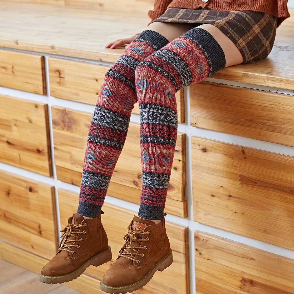 Angora Wool Knee Socks, picture 4 of 6