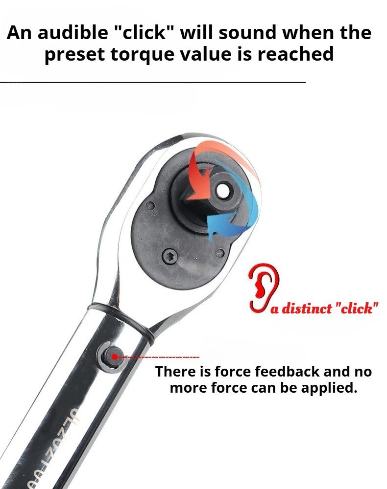 12 Drive Calibrated Torque Wrench Adjustable Reversible 60-330Nm — image 8