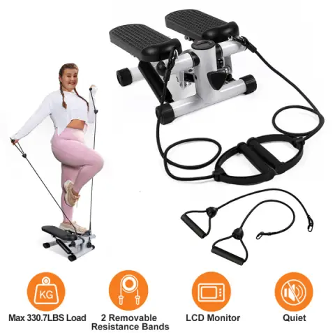 fitness step machine mini step machine with resistance band home fitness