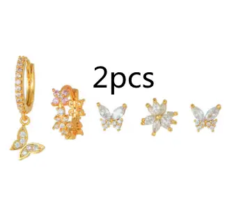 Fashion Zircon Small Animal Stud Earrings