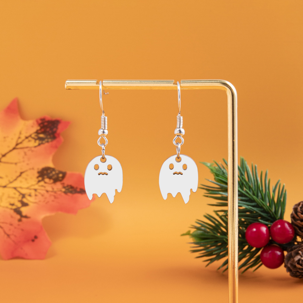 Little Ghost Stainless Steel Earrings - Image 4