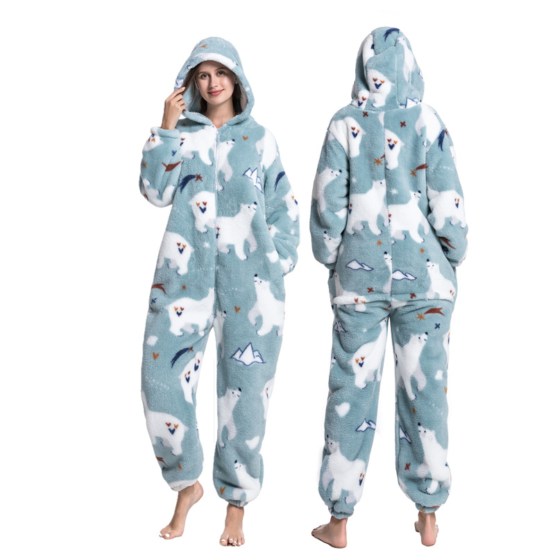 Fashion Home Wear Cartoon One Piece Pajamas
