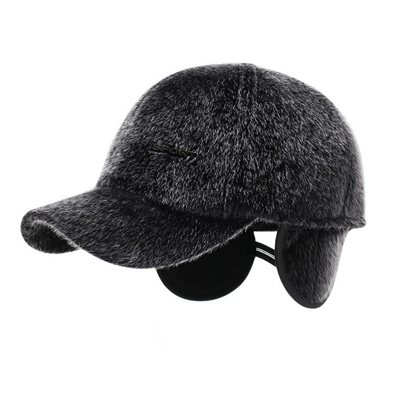 Middle-aged And Elderly Men's Imitation Mink Cap