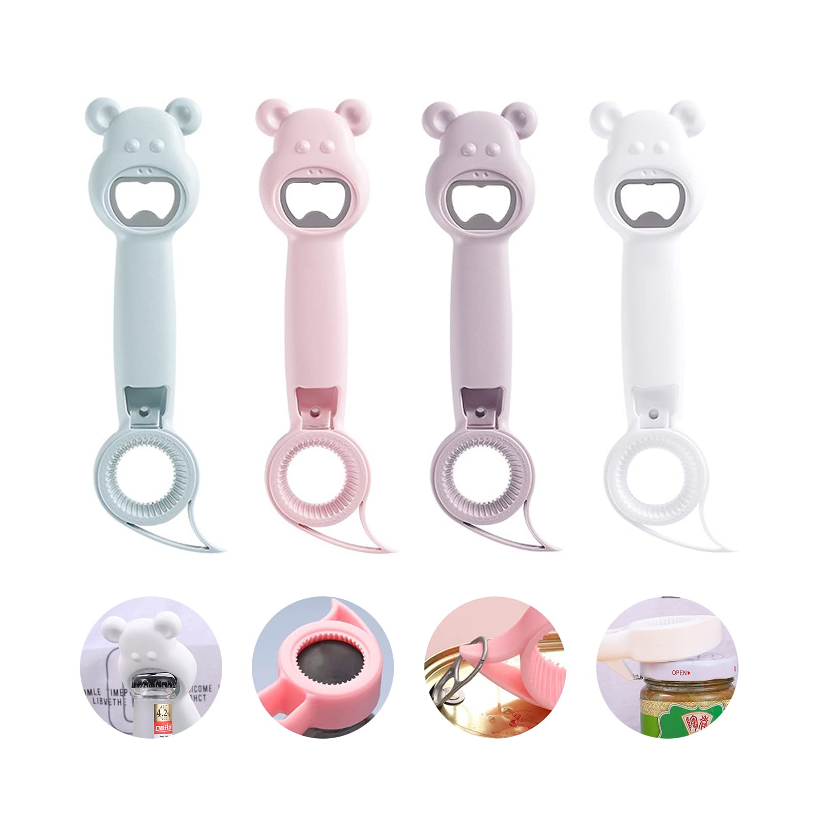 New Cute Multifunction Jar Can Beer Bottle Opener Manual Bottle