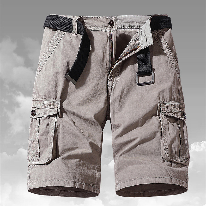 Men's Shorts Multi-pocket Workwear Casual Cotton