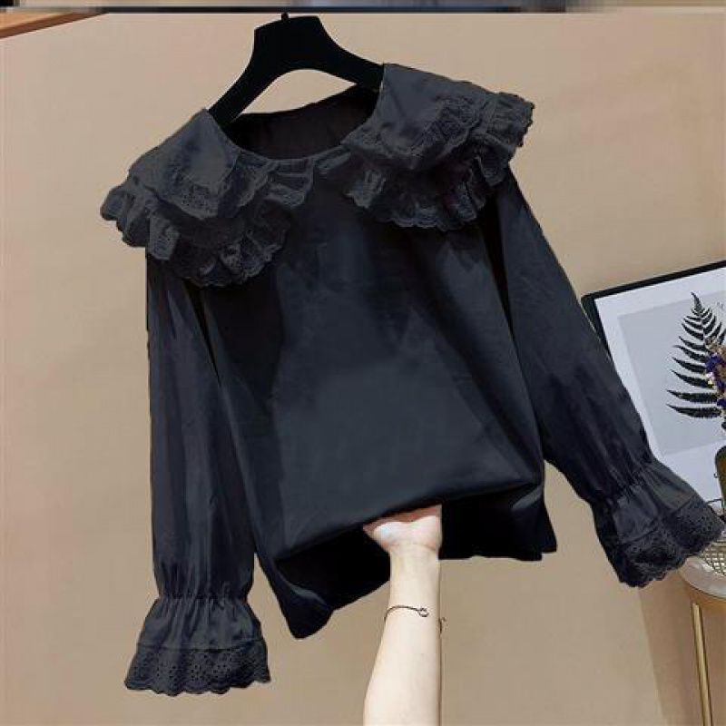 Title 5, Small Lace Doll Collar Shirt New