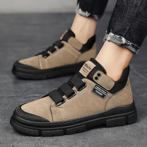 Sneakers Men Sports Shoes Elastic Band Flats
