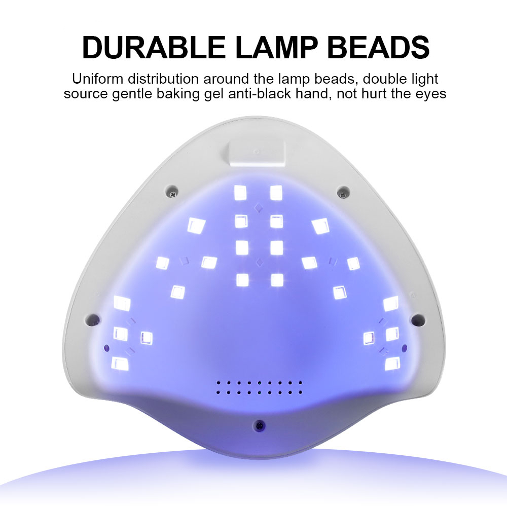 LED Nail Lamp, Nail Dryer Gel Nail Polish Curing LED UV Light With 4 Timers Automatic Sensor LCD Display Professional Nail Art Tools Accessories For Fingernail Toenail Salon