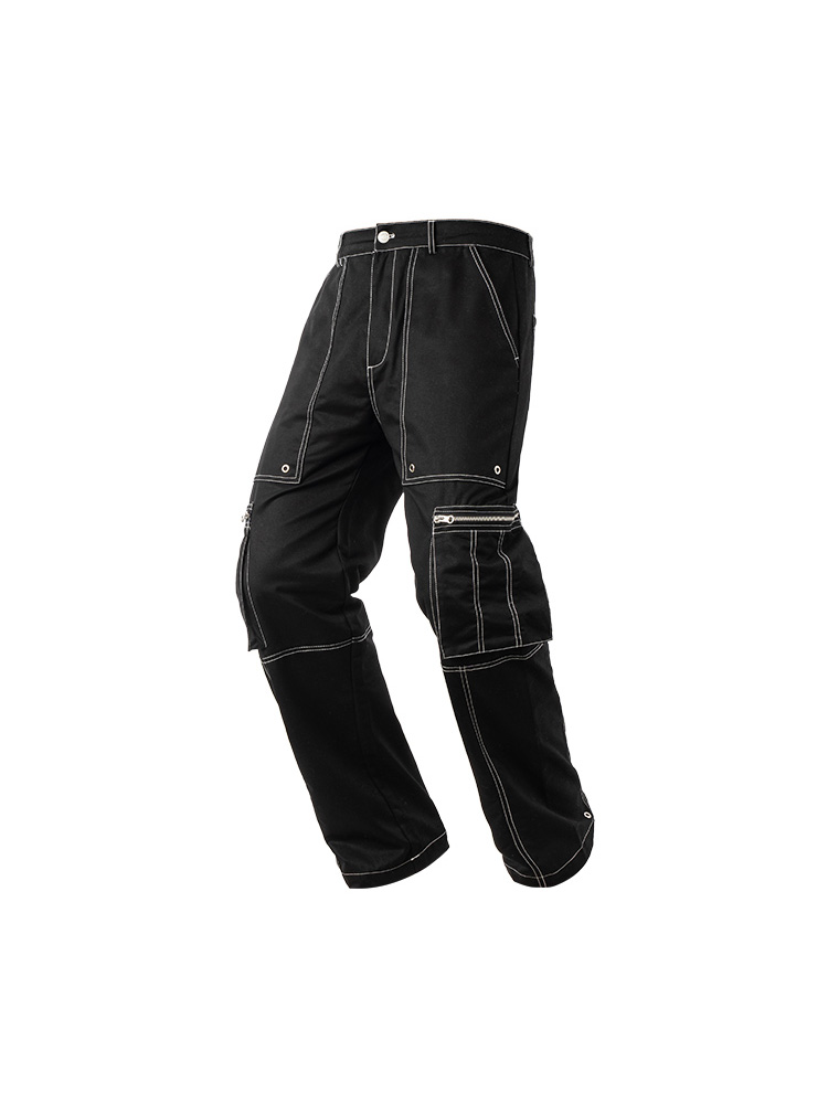 Title 1, Deconstructed Cargo Pants for Men Straight Wide...