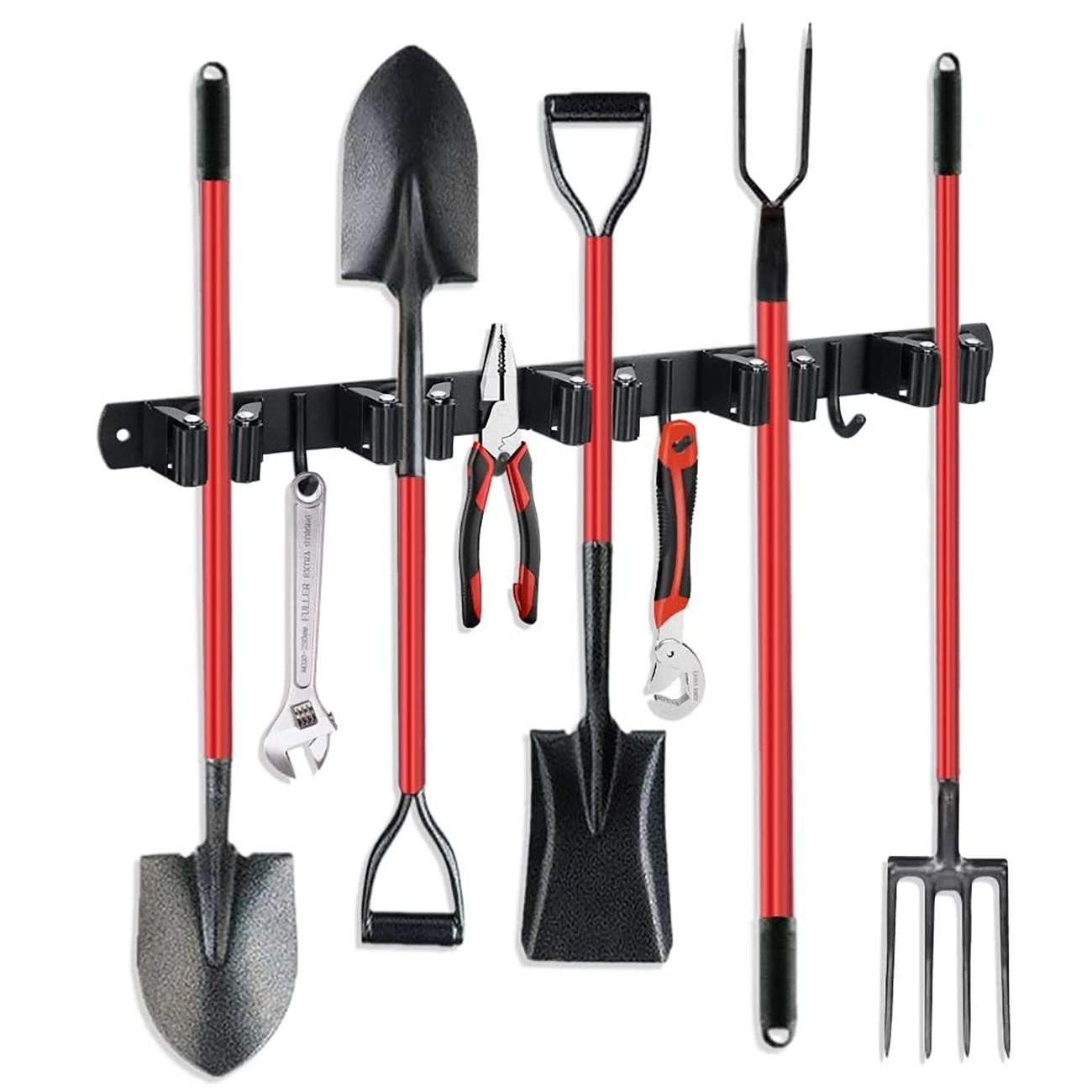Organizador de Pared para Escobas y Herramientas