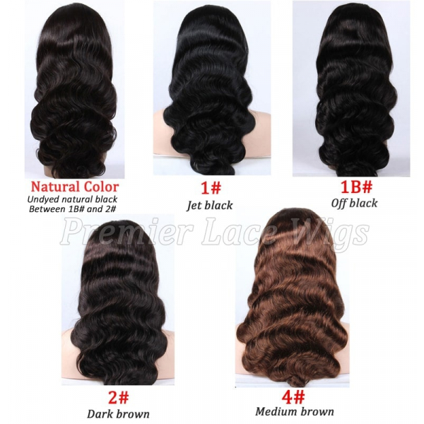 13x5 Lace Front Body Wave Middle Part Human Hair Wig Natural Color  Density — foto 3