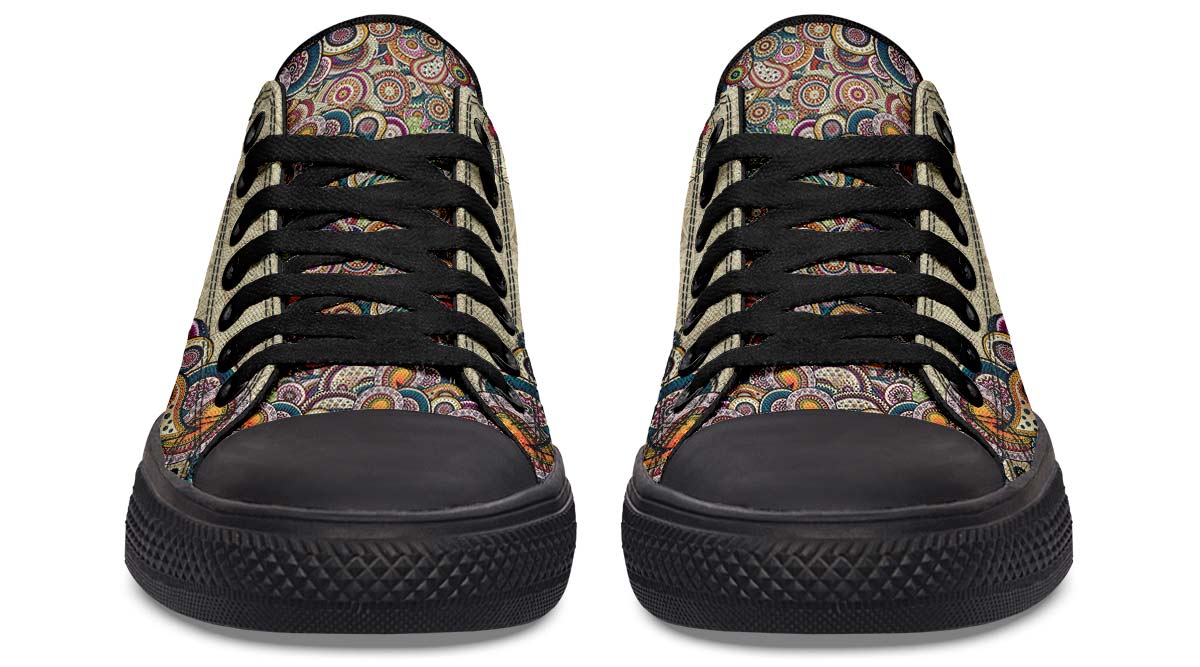 Fashion Print Couple Low-Top Canvas Shoes