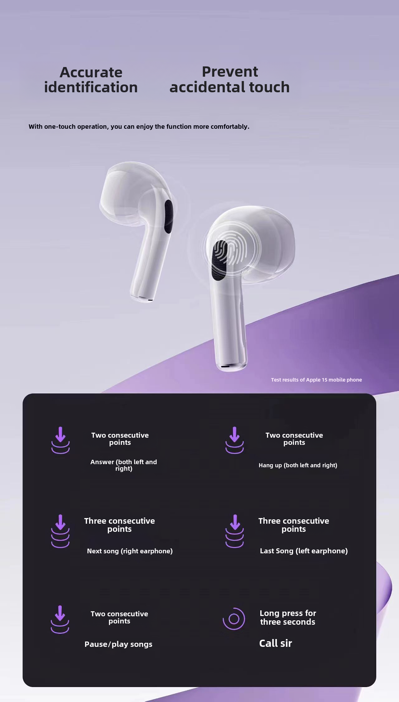 Bluetooth 5.4 Headphones with Smart Noise Reduction (Blanco). Function: Waterproof, long life, voice control, support music. Function: LCD digital display, ENC active noise reduction. Bluetooth protocol: 5.4. Waterproof performance: IPX5. Endurance: Charg